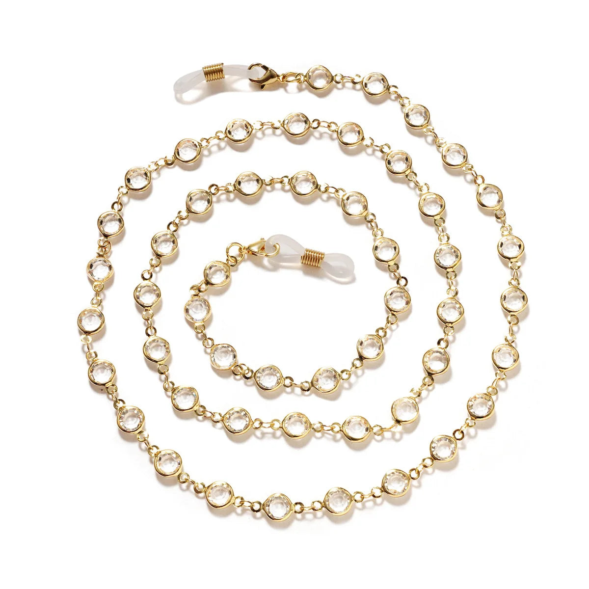Light Luxury Rhinestone Glasses Chain Simple Fashionable Versatile Sunglasses Hanging Neck anti Loss anti Slip Hanging Chain